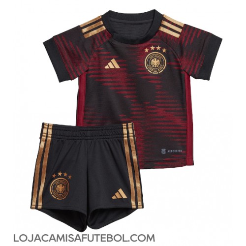 Camisa de Futebol Alemanha Equipamento Secundário Infantil Mundo 2022 Manga Curta (+ Calças curtas)